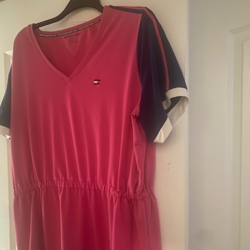 Tommy Hilfiger plus size color blocked sport dress